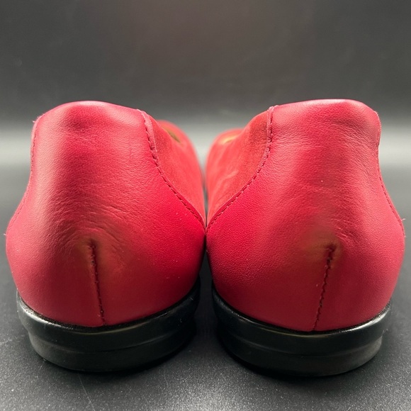 SAS Scenic Suede Comfort Ballet Flats Scarlett Red Leather Womens Size 7 M - Picture 6 of 11
